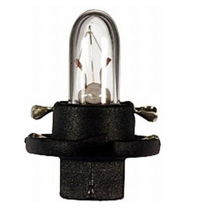 Bec auto iluminare bord cu mufa, 12V 1.2W B8.5d, negru, HELLA Standard 8GA 007 997-031, set de 10 bucăți